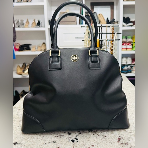 Tory Burch Black Double Handle Bag - Picture 3 of 9